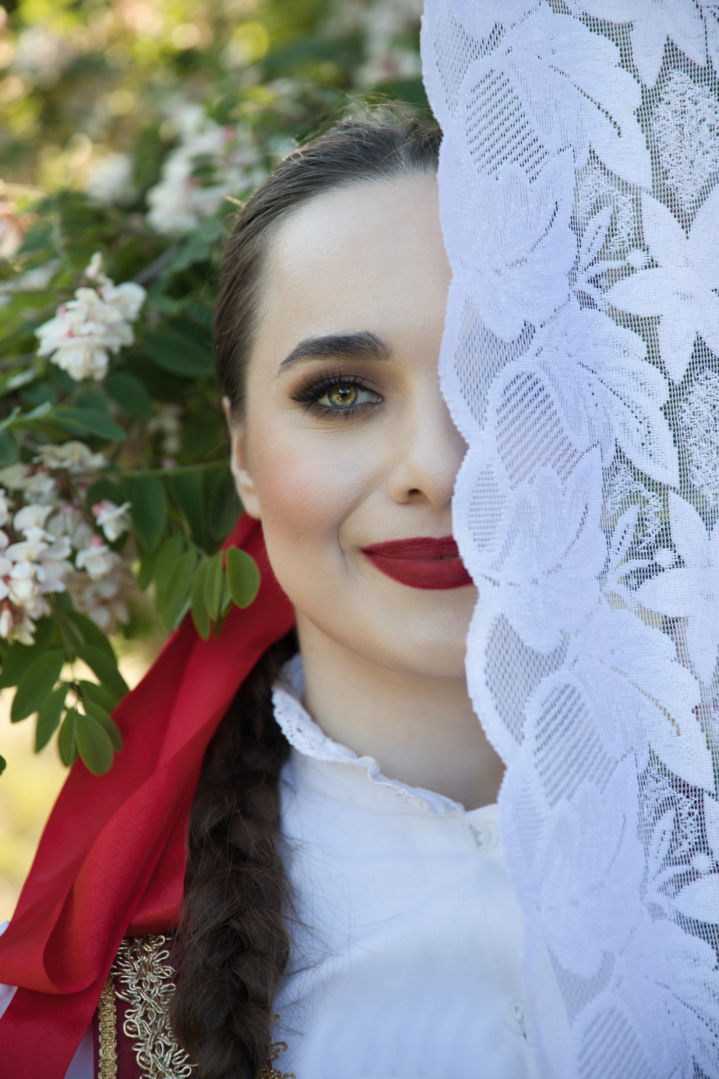 Girl and lace